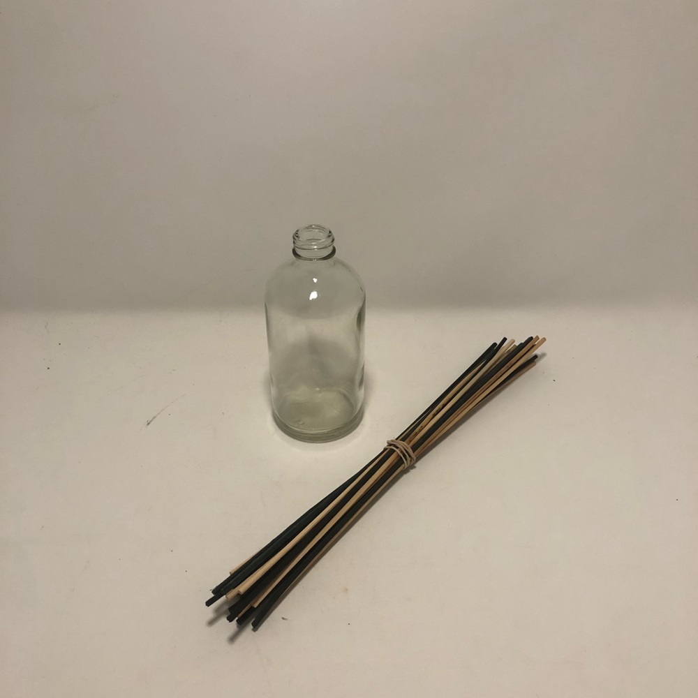Reed Diffuser Glass Bottle with Reed Sticks (No Scent Oil included)